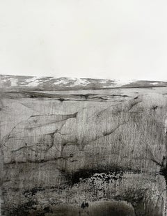 "Landscape B/W" Minimalist Drawing Large size Made in Italy
