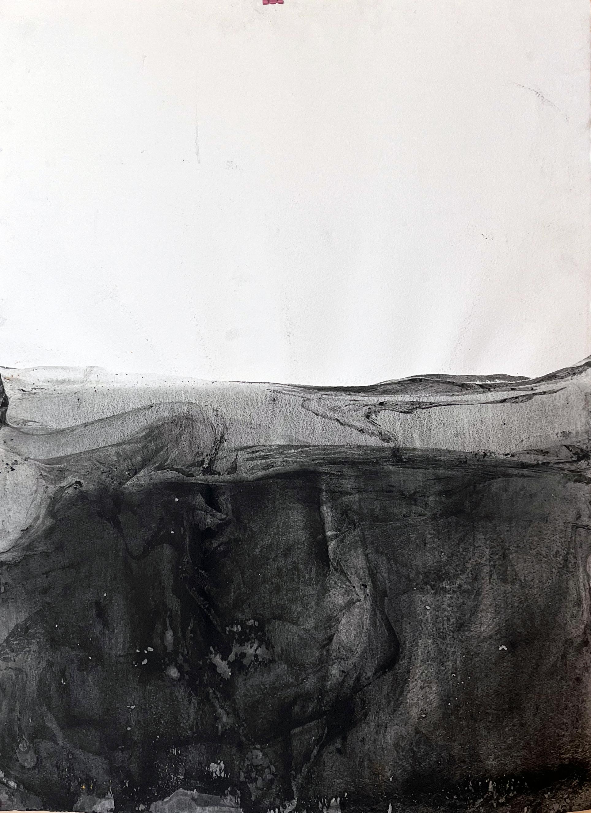 Paisaje BW  Dibujo Original Tamaño Grande , por Marilina Marchica