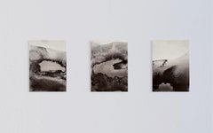 Paisaje BW - Dibujo original en pigmento puro sobre papel Made in Italy