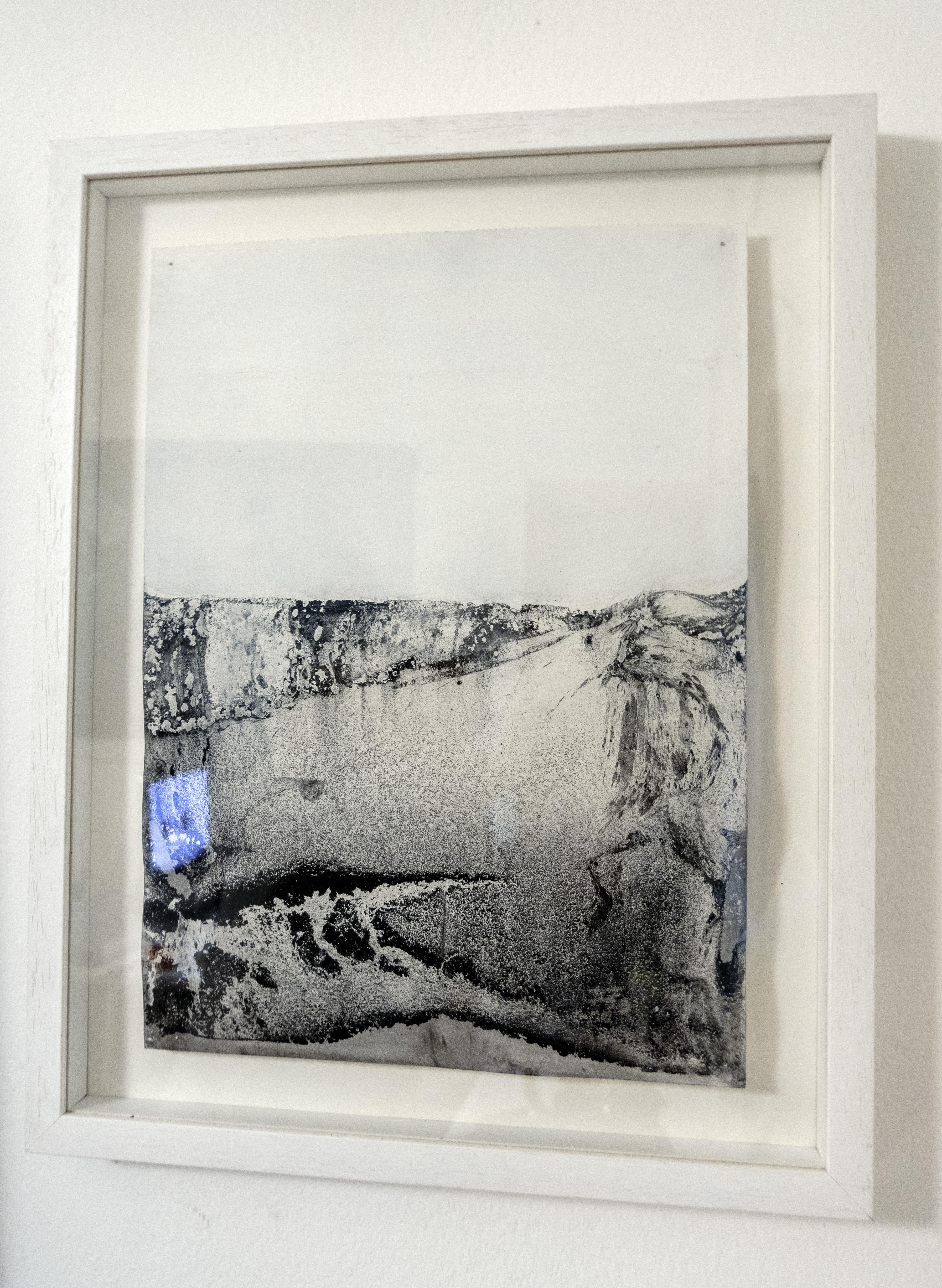 Landscape 
mineral oxide on Paper ( Canson Montaval Paper 300gr)
42x27 cm 
this drawing is sold with white wooden frame as pictured
the total size with frame
50x40x3 cm
Original Art 
Made in Italy