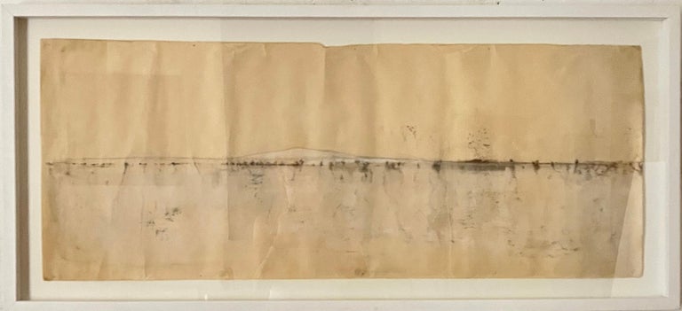 Marilina Marchica Abstract Drawing - "Linear Landscape"  Abstract Landscape Drawing  Ready to hang