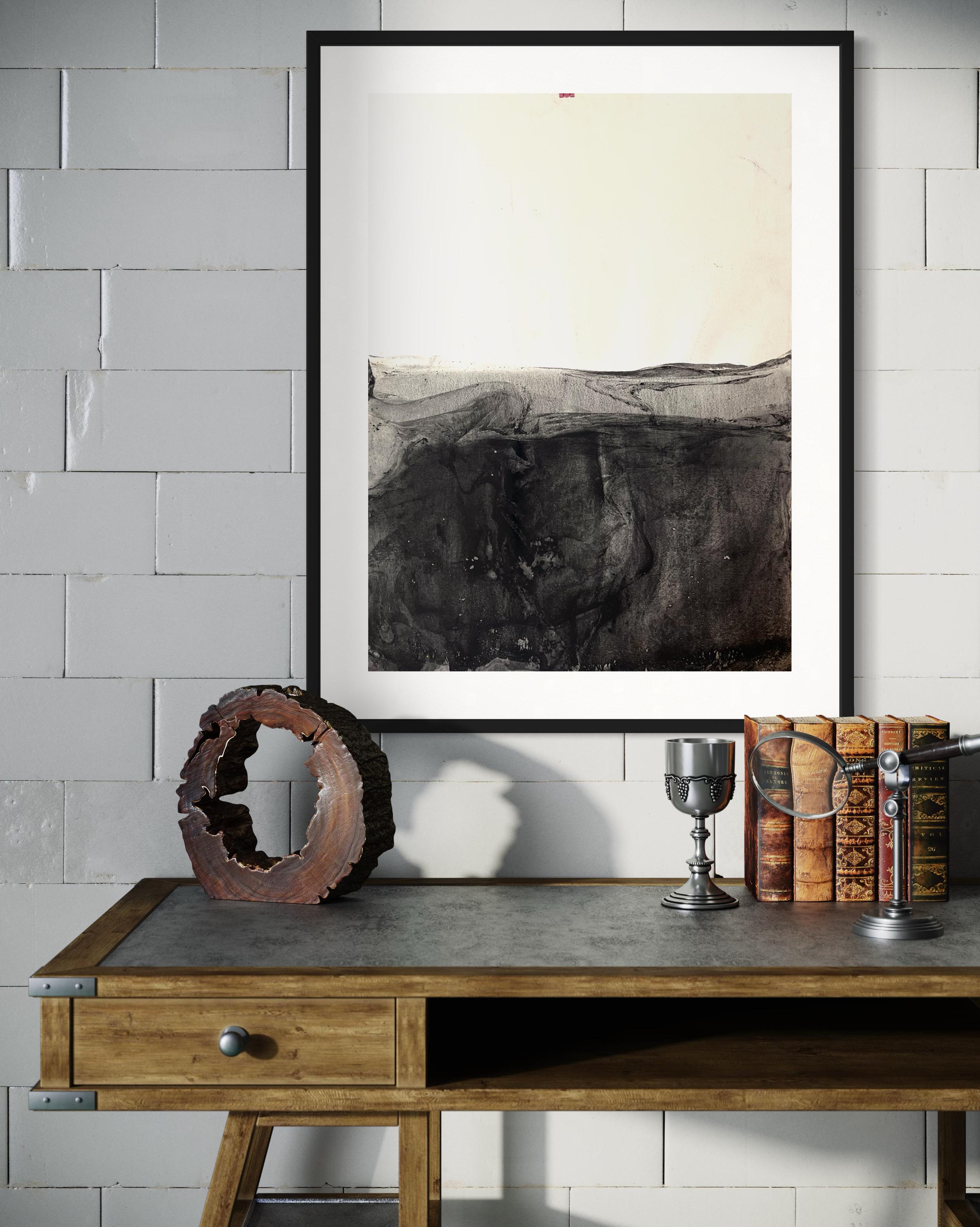 Landschaft BW  Original-Zeichnung in Großformat, von Marilina Marchica im Angebot 6