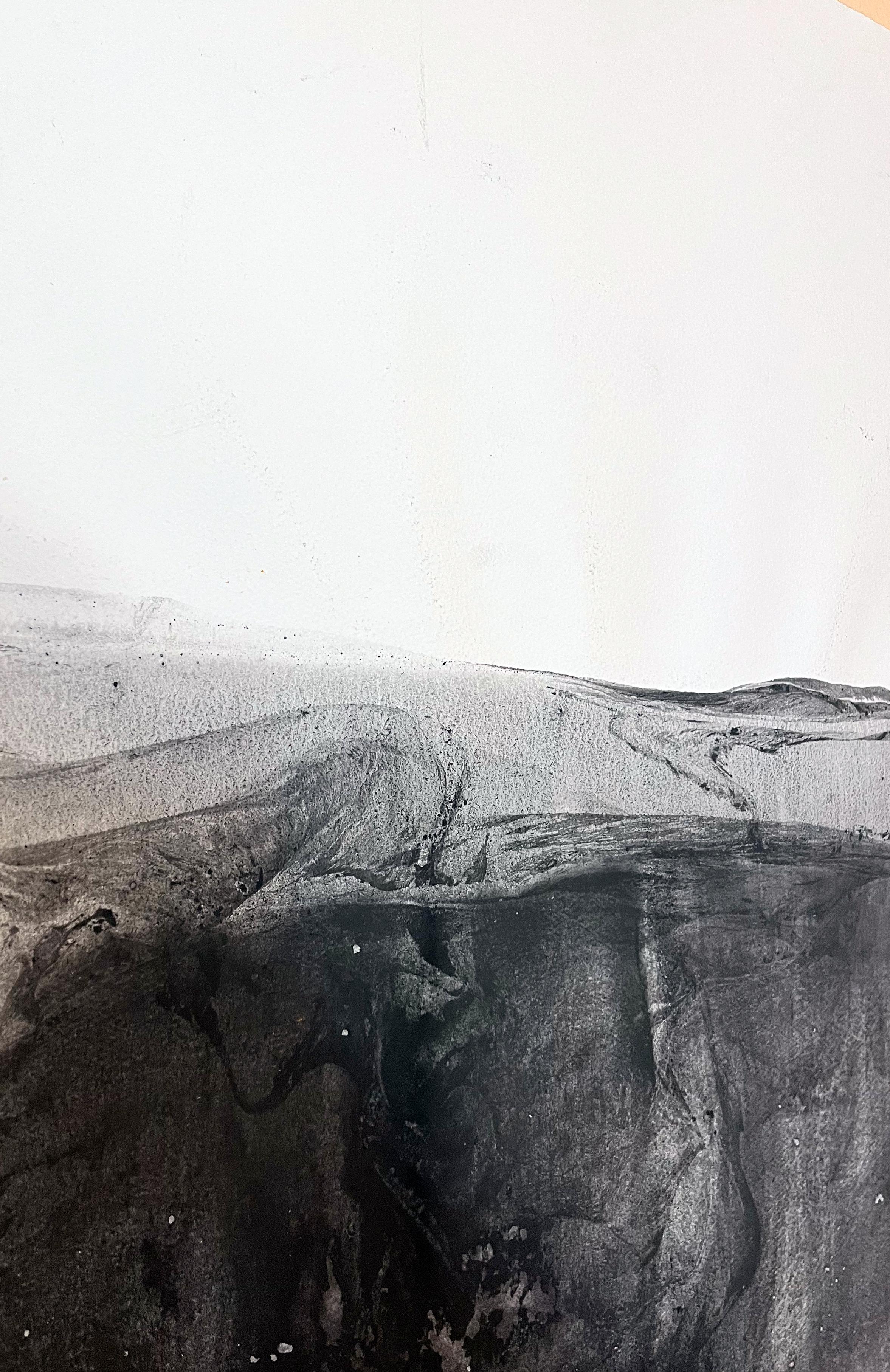 Landschaft BW  Original-Zeichnung in Großformat, von Marilina Marchica im Angebot 4