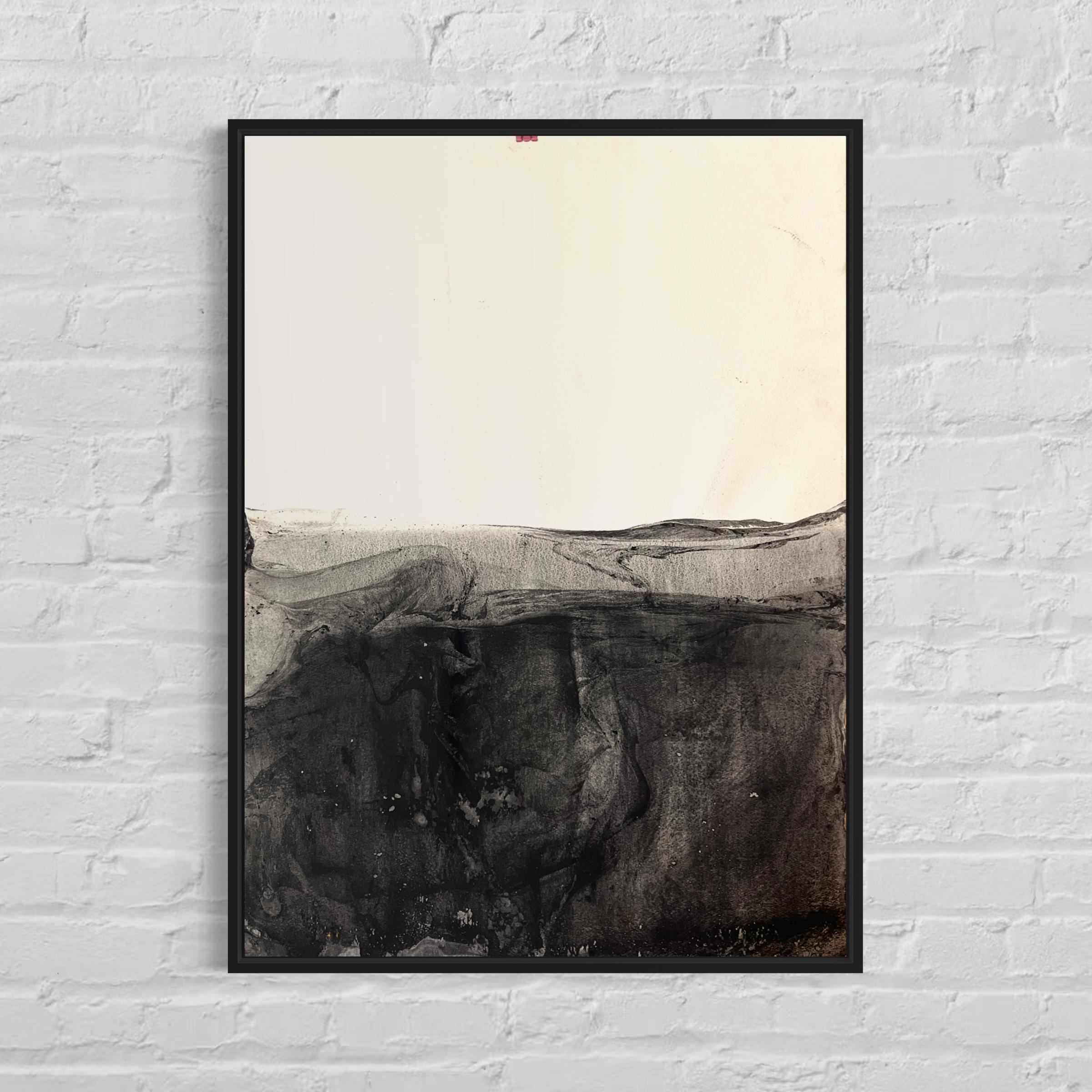 Landschaft BW  Original-Zeichnung in Großformat, von Marilina Marchica im Angebot 5