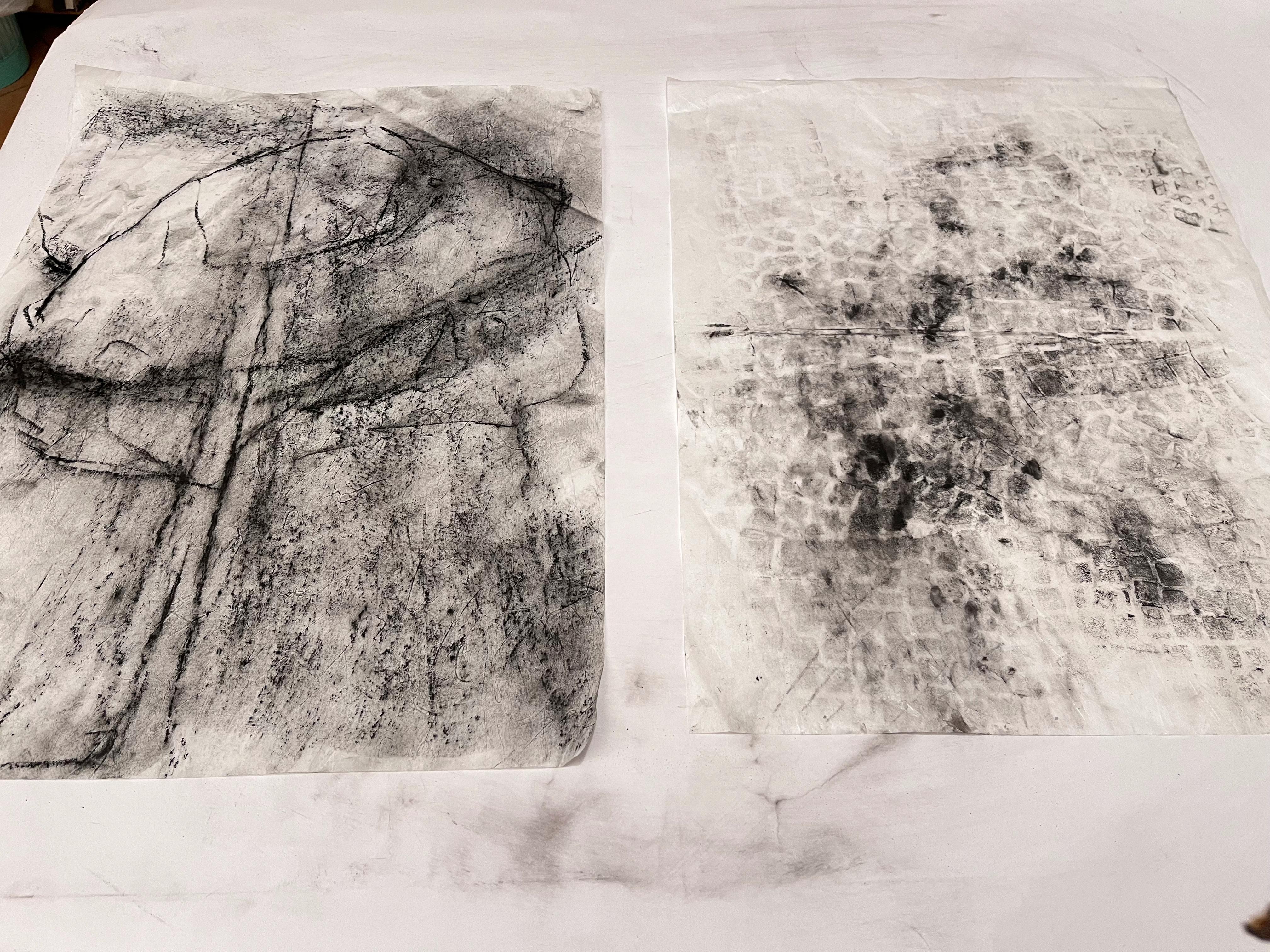Fragment, Zeichnung, Originalkunst  Bereit zum Aufhängen Von Marilina Marchica im Angebot 6