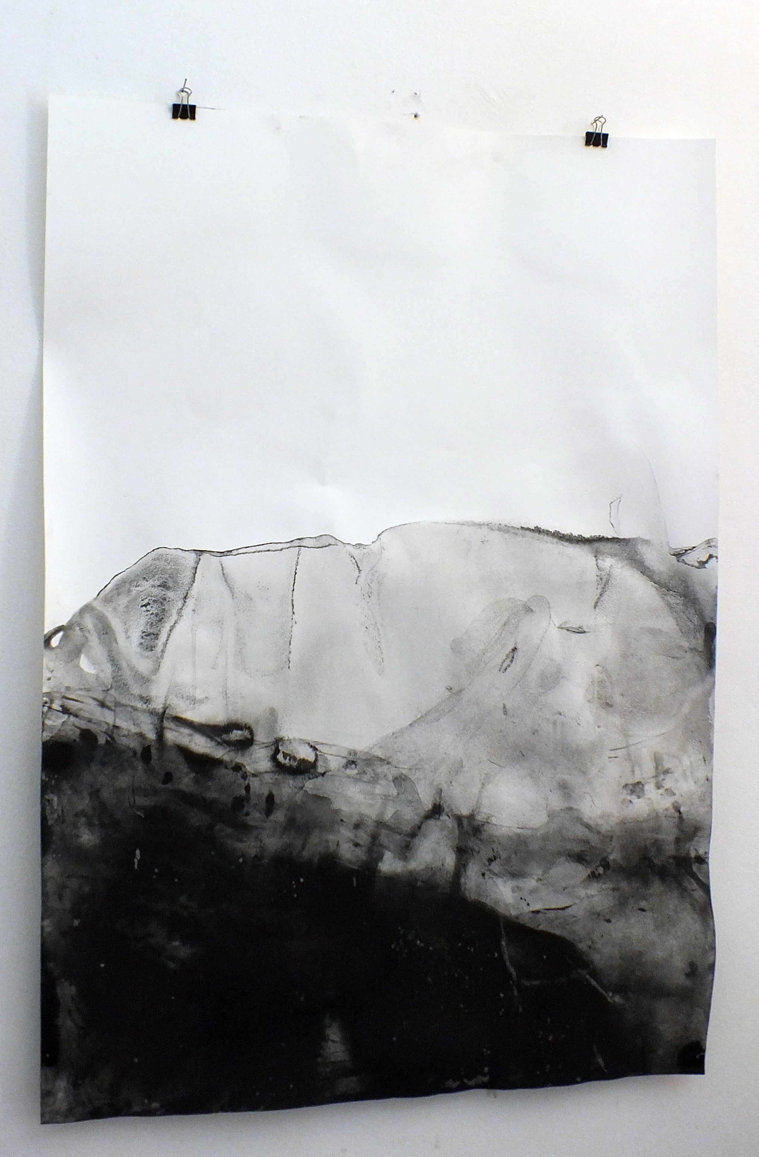 Abstrakte Zeichnung „Landscape BW“  Gerahmt,  Große Größe von Marilina Marchica 5