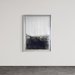 "Paisaje BW" Dibujo Contemporáneo Enmarcado, Tamaño grande de Marilina Marchica