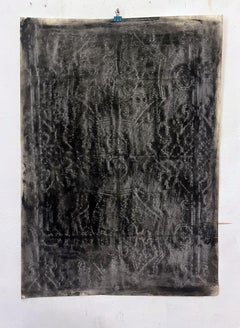 "Frammenti" Original black Drawing Large Size- Art by Marilina Marchica