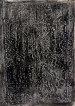 "Frammenti" Original black Drawing Large Size- Art by Marilina Marchica