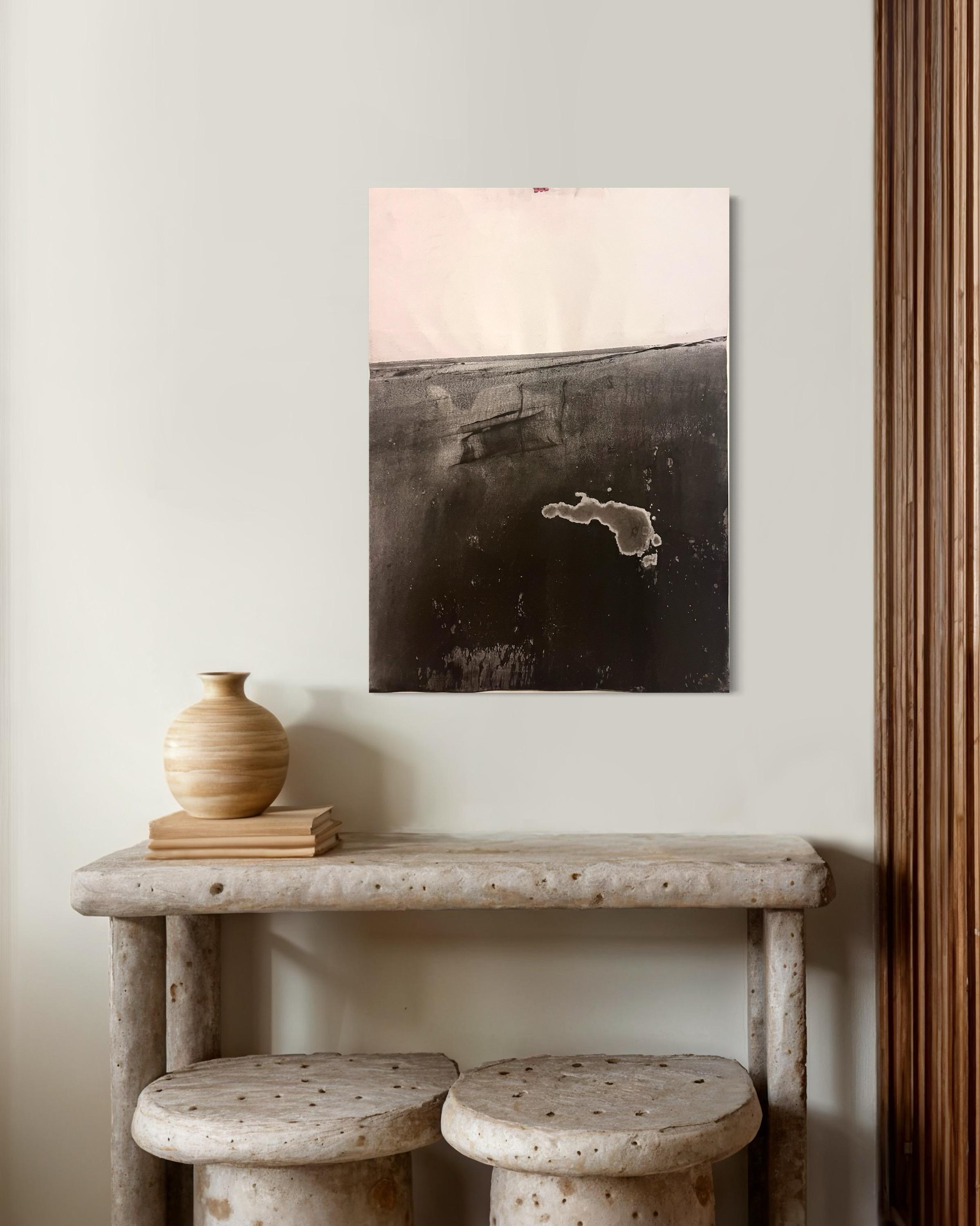 « Paysage BW », dessin original, art abstrait fabriqué en Italie - Marilina Marchica en vente 7