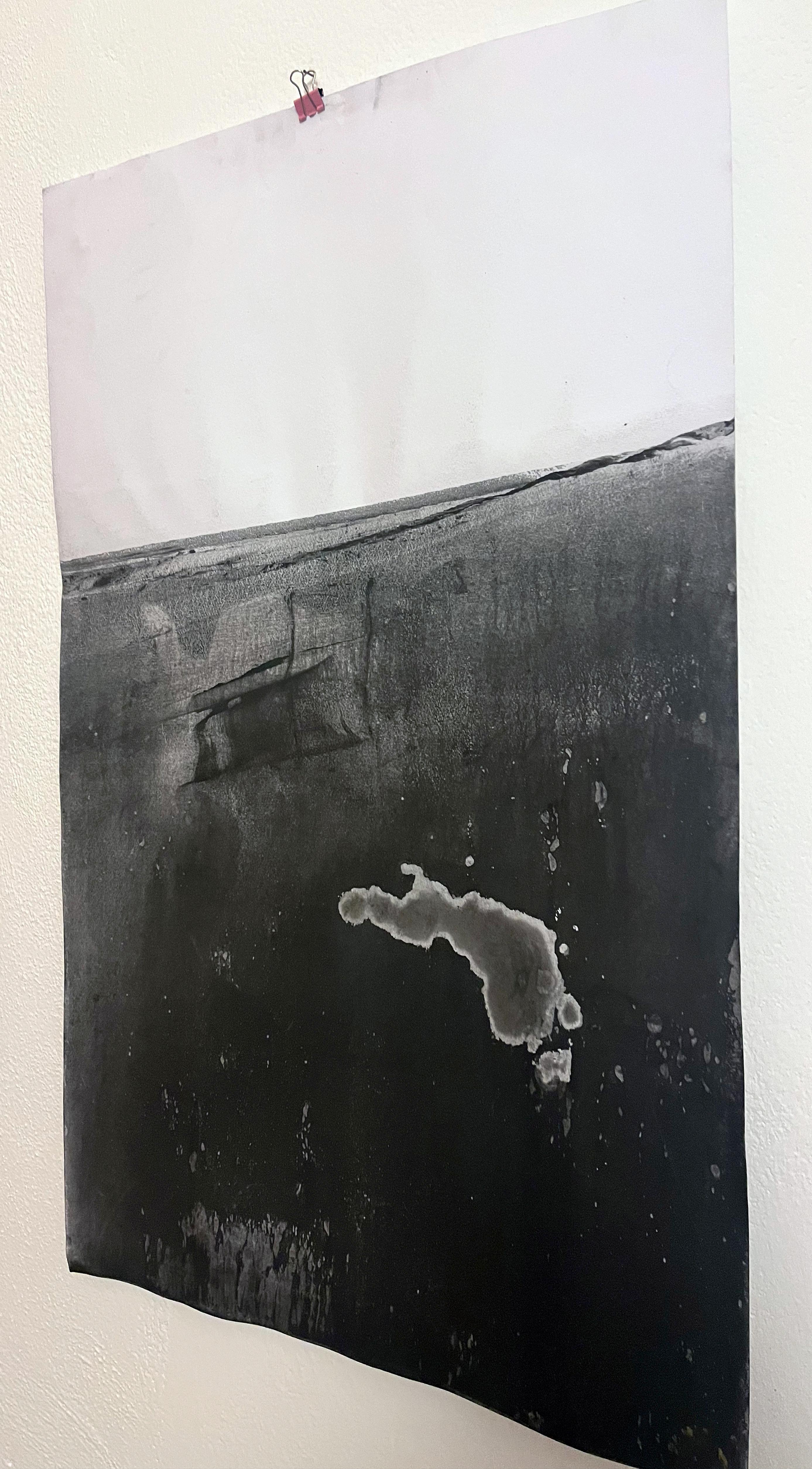 « Paysage BW », dessin original, art abstrait fabriqué en Italie - Marilina Marchica en vente 3