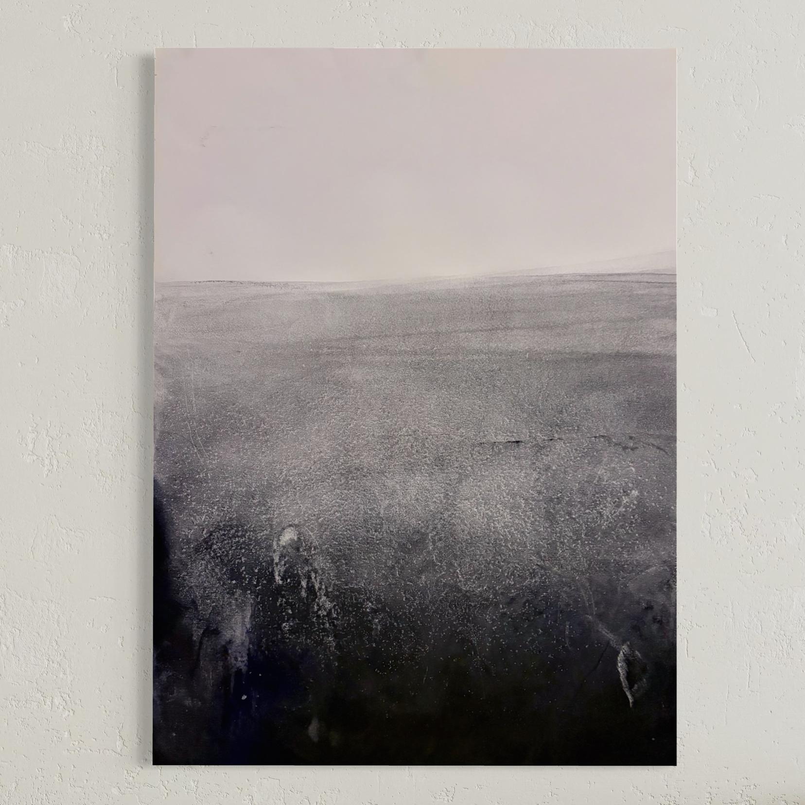 « Paysage BW », dessin original, art abstrait fabriqué en Italie - Marilina Marchica en vente 9
