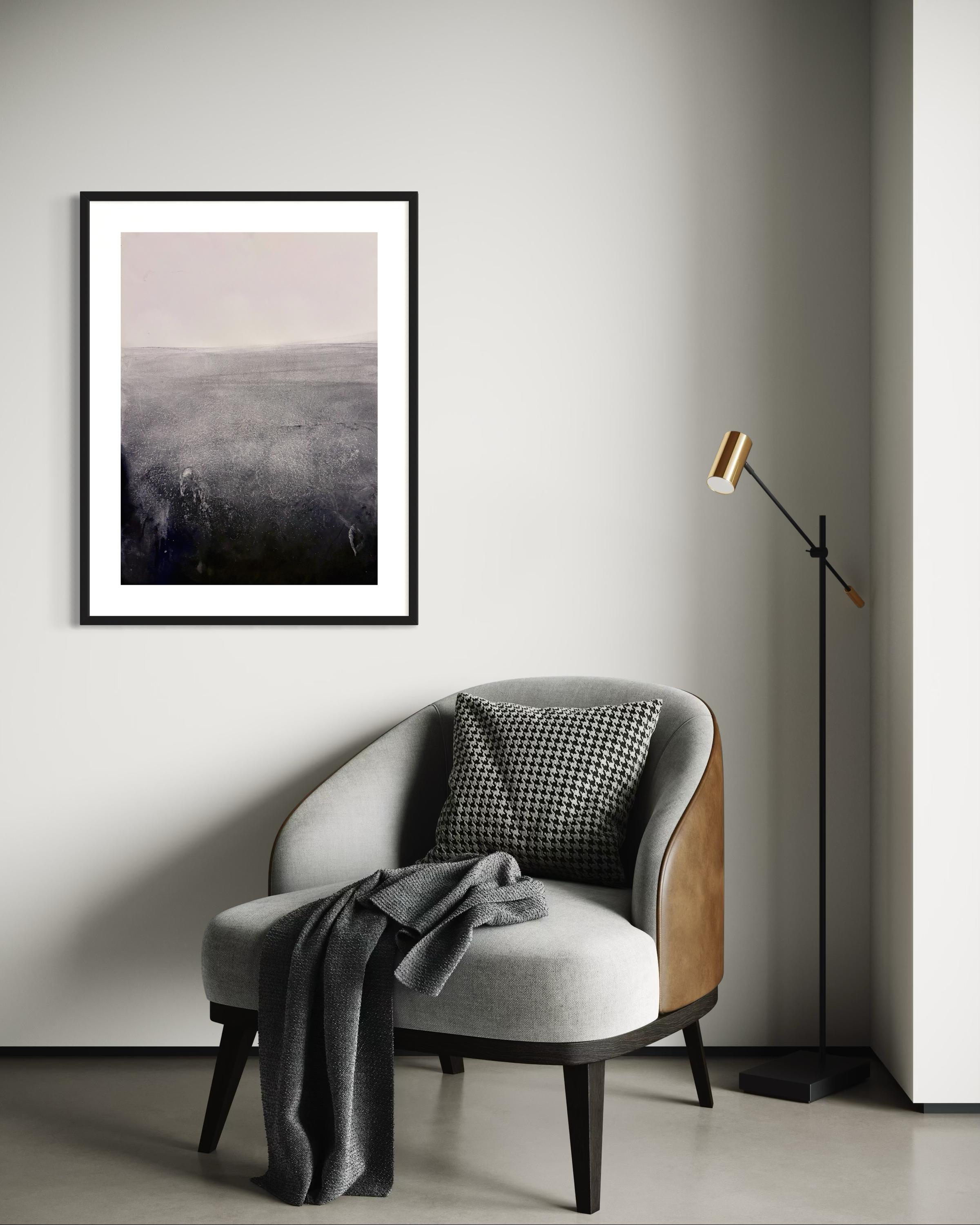 « Paysage BW », dessin original, art abstrait fabriqué en Italie - Marilina Marchica en vente 5
