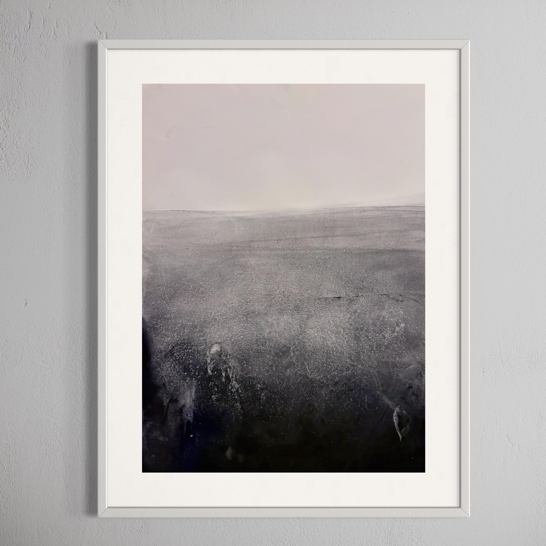 « Paysage BW », dessin original, art abstrait fabriqué en Italie - Marilina Marchica en vente 8