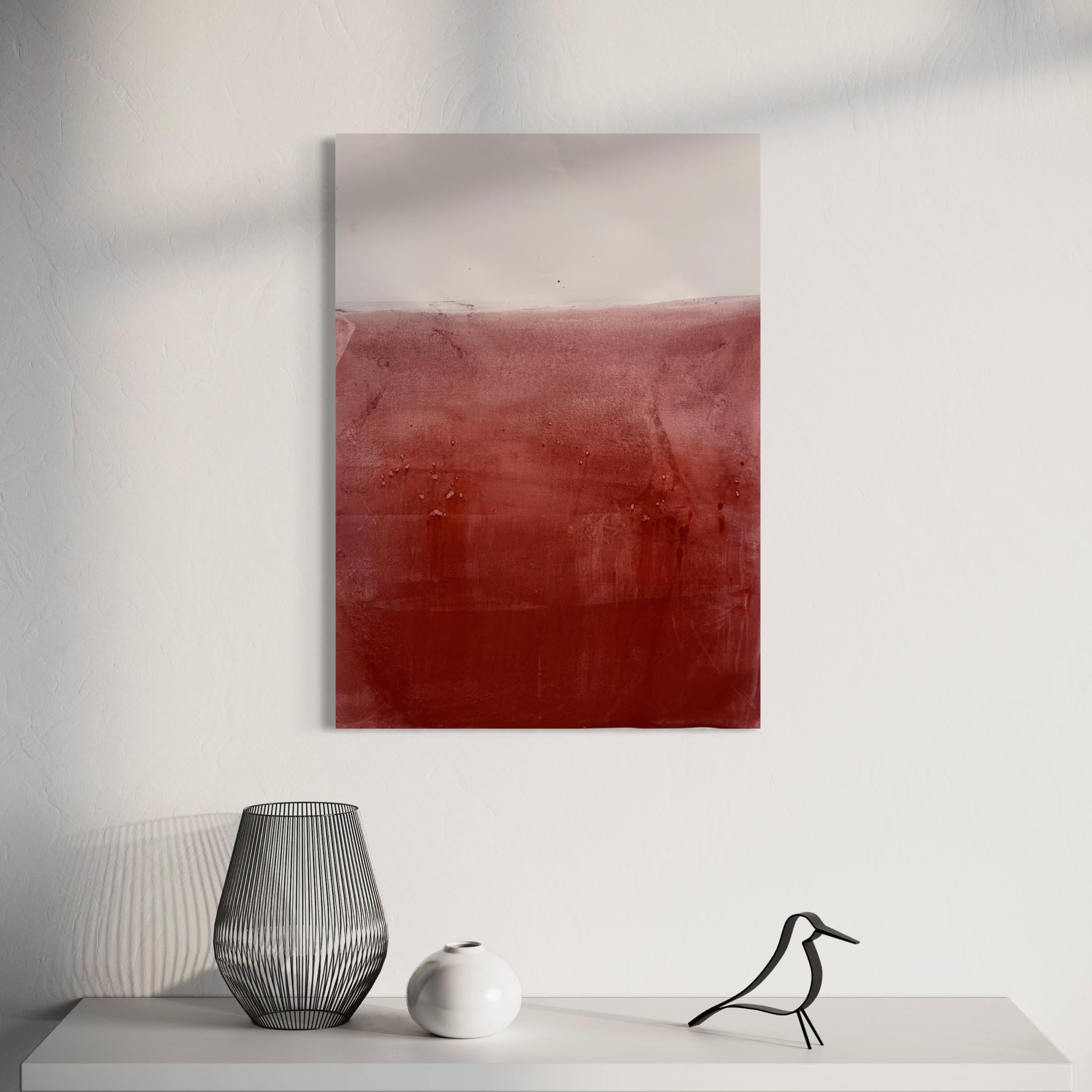 « Paysage », dessin original et abstrait réalisé en Italie Marilina Marchica en vente 8
