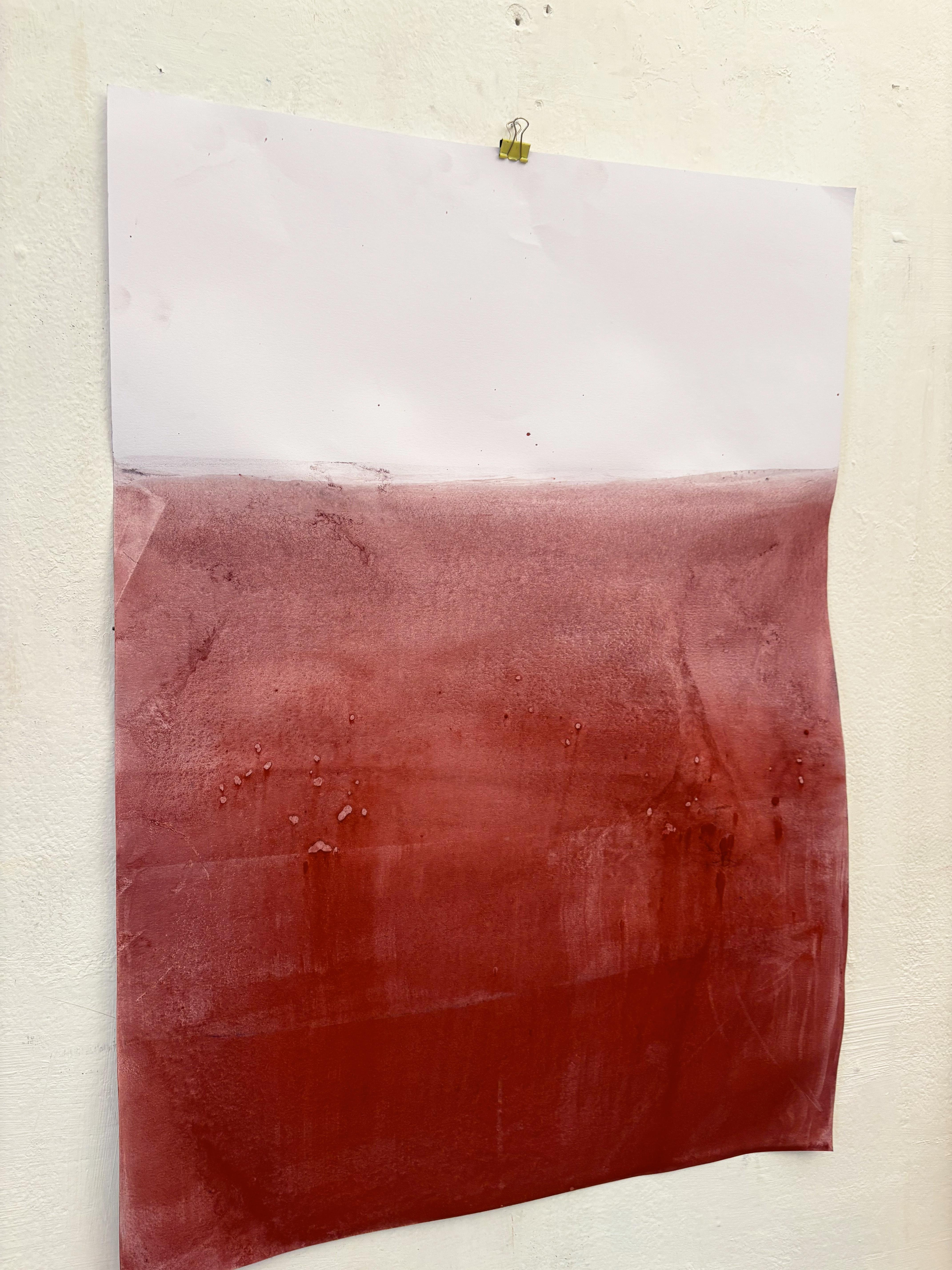 « Paysage », dessin original et abstrait réalisé en Italie Marilina Marchica en vente 6