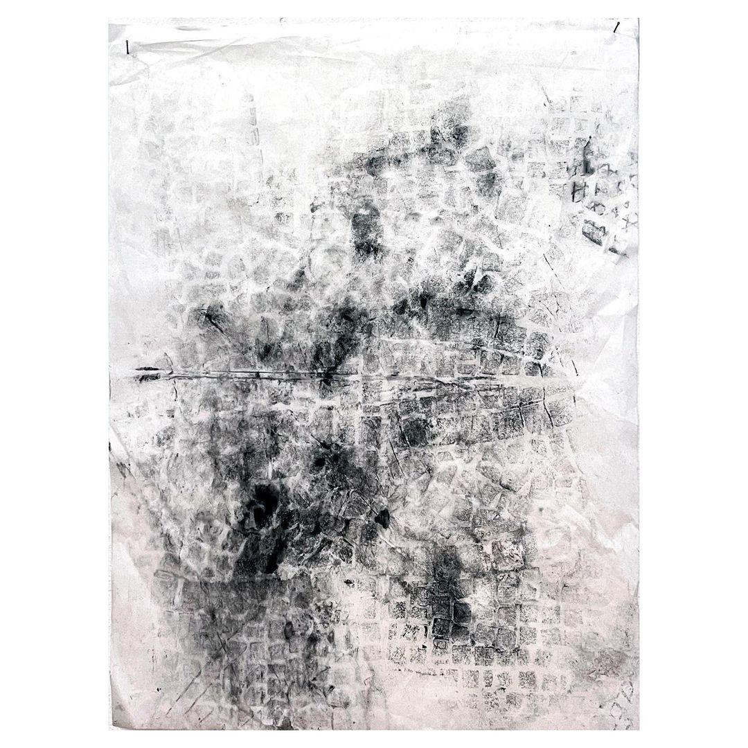 Fragments – Triptych of Abstract Drawings on Vellum Paper (Framed ) For Sale 5