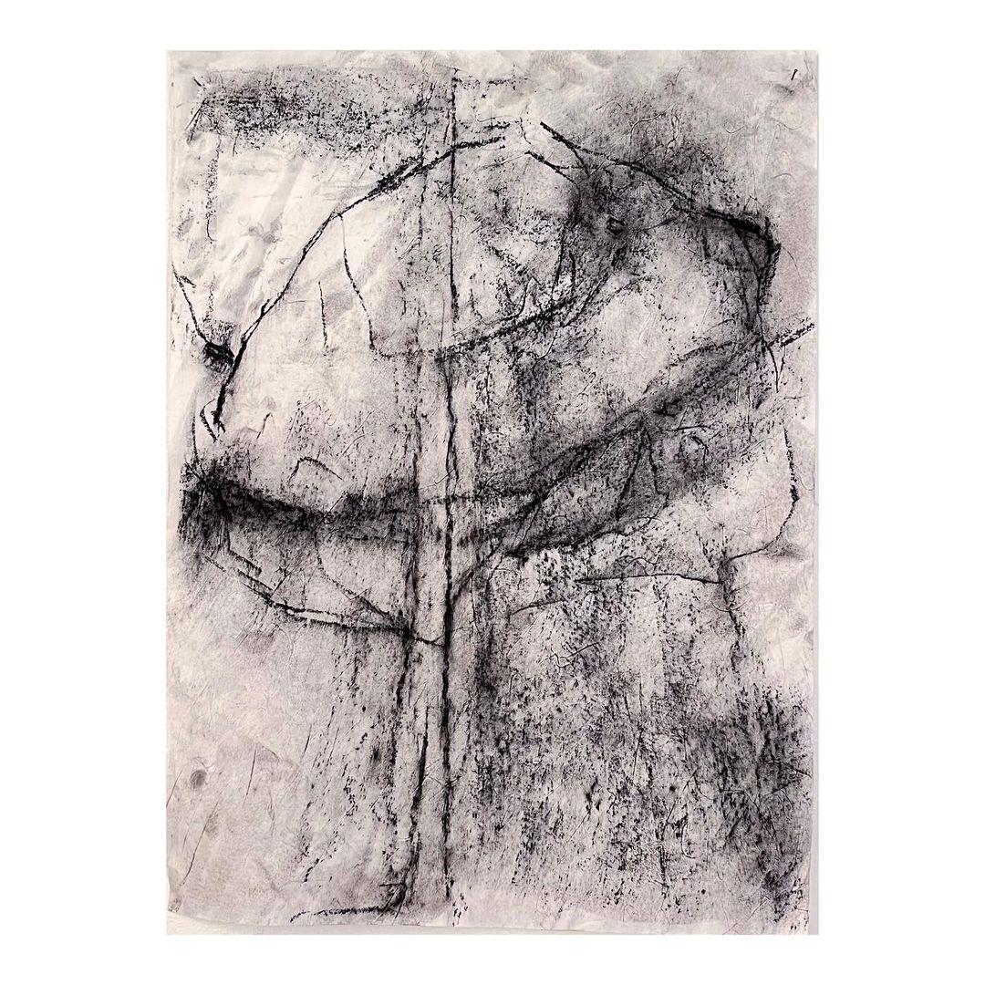 Fragments – Triptych of Abstract Drawings on Vellum Paper (Framed ) For Sale 6