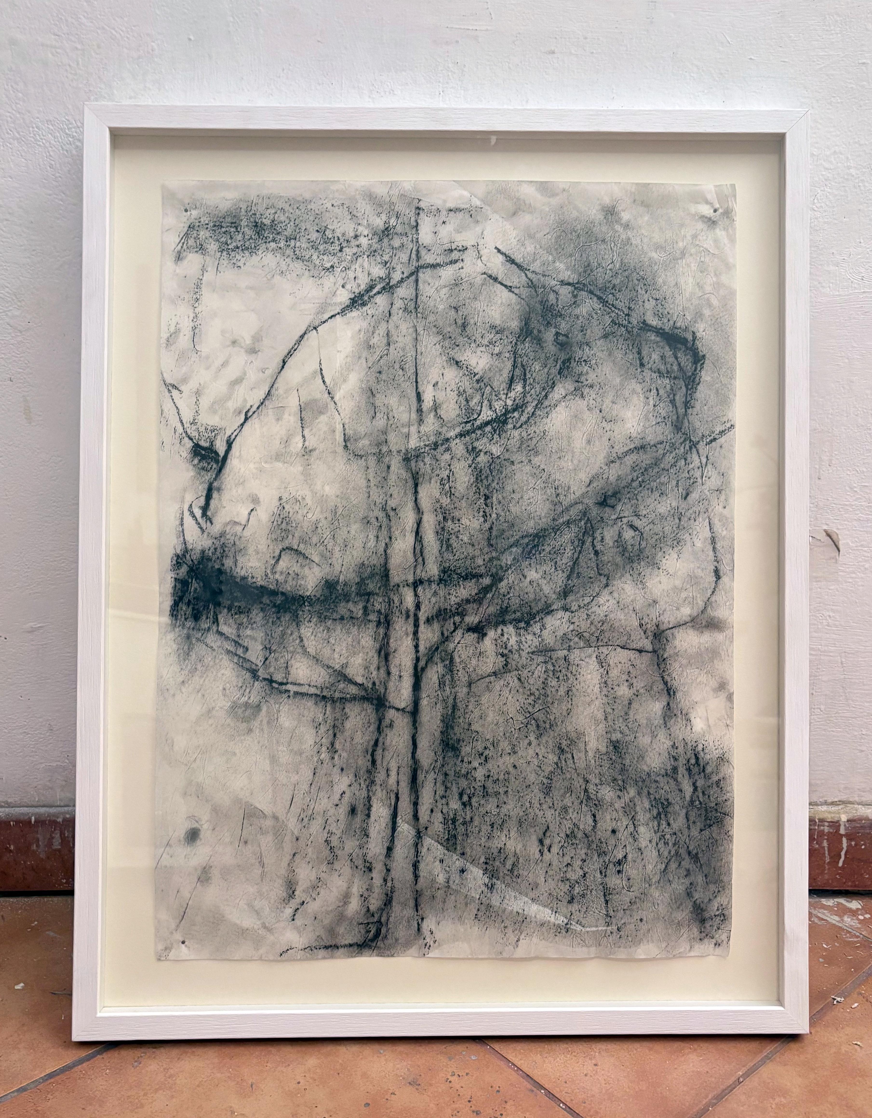 Fragments – Triptych of Abstract Drawings on Vellum Paper (Framed ) For Sale 12