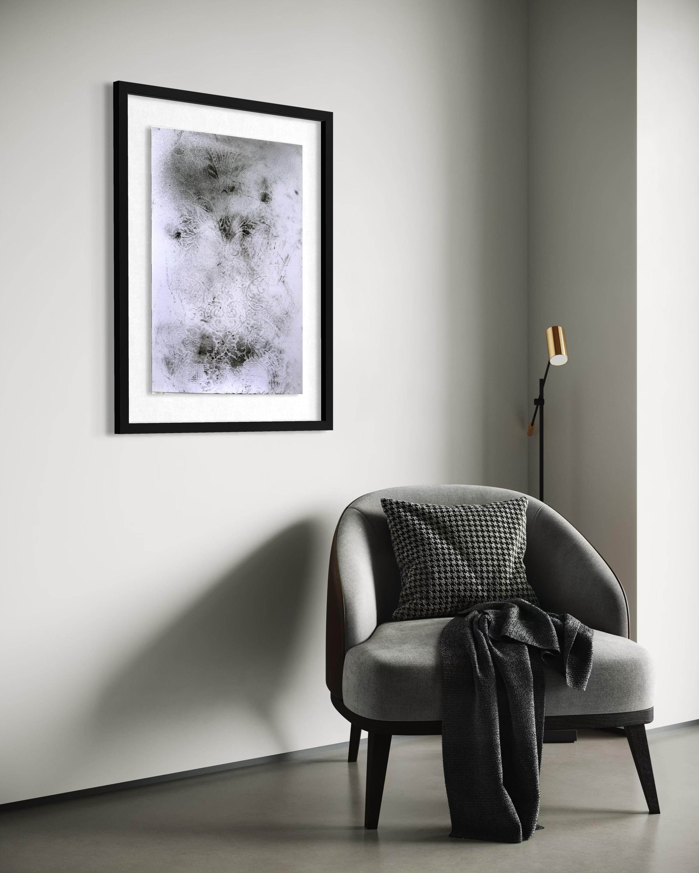 Frammento, Zeichnung - Vintage Interieur Muster abstrakte Zeichnung große Größe im Angebot 6