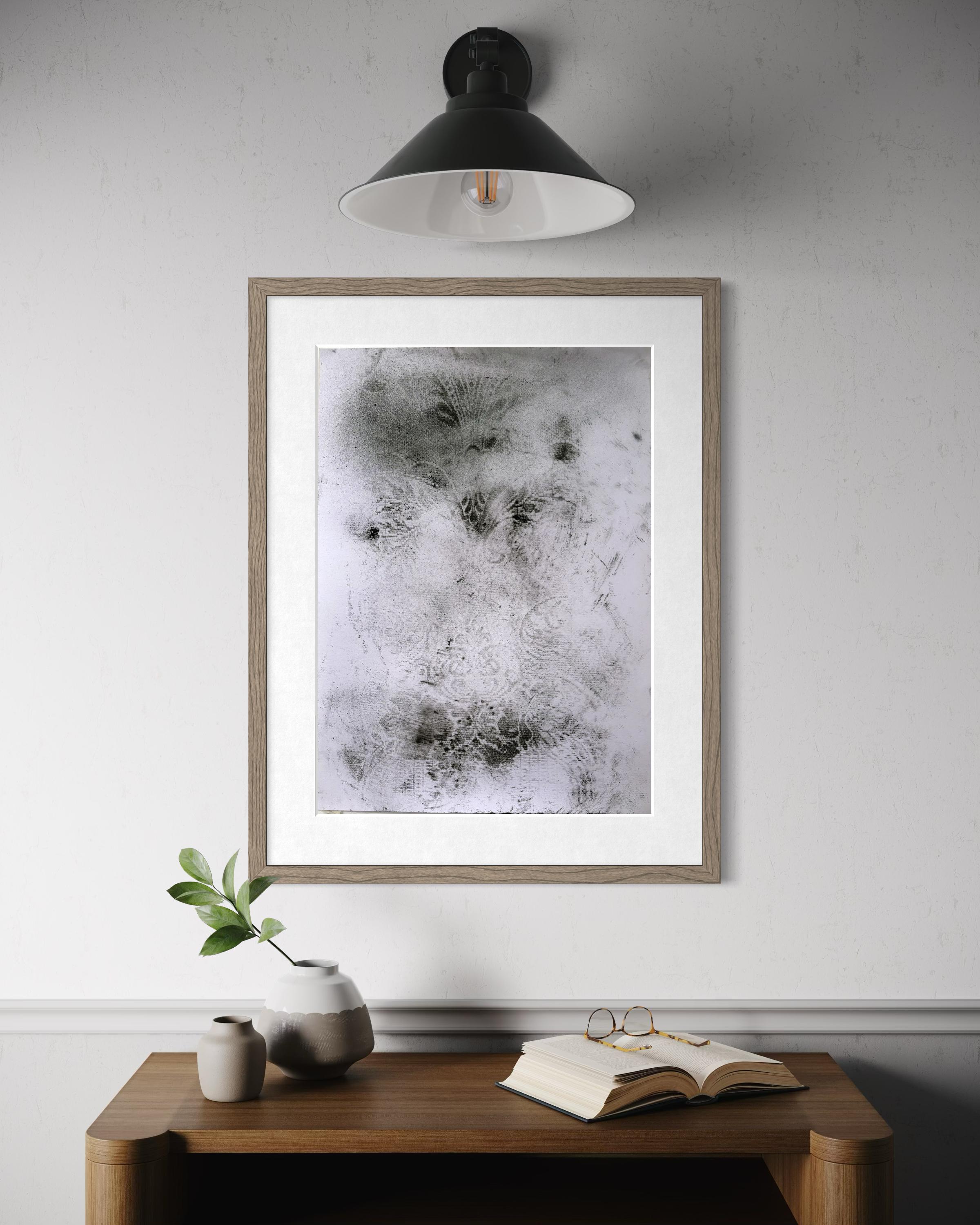 Frammento, Zeichnung - Vintage Interieur Muster abstrakte Zeichnung große Größe – Art von Marilina Marchica