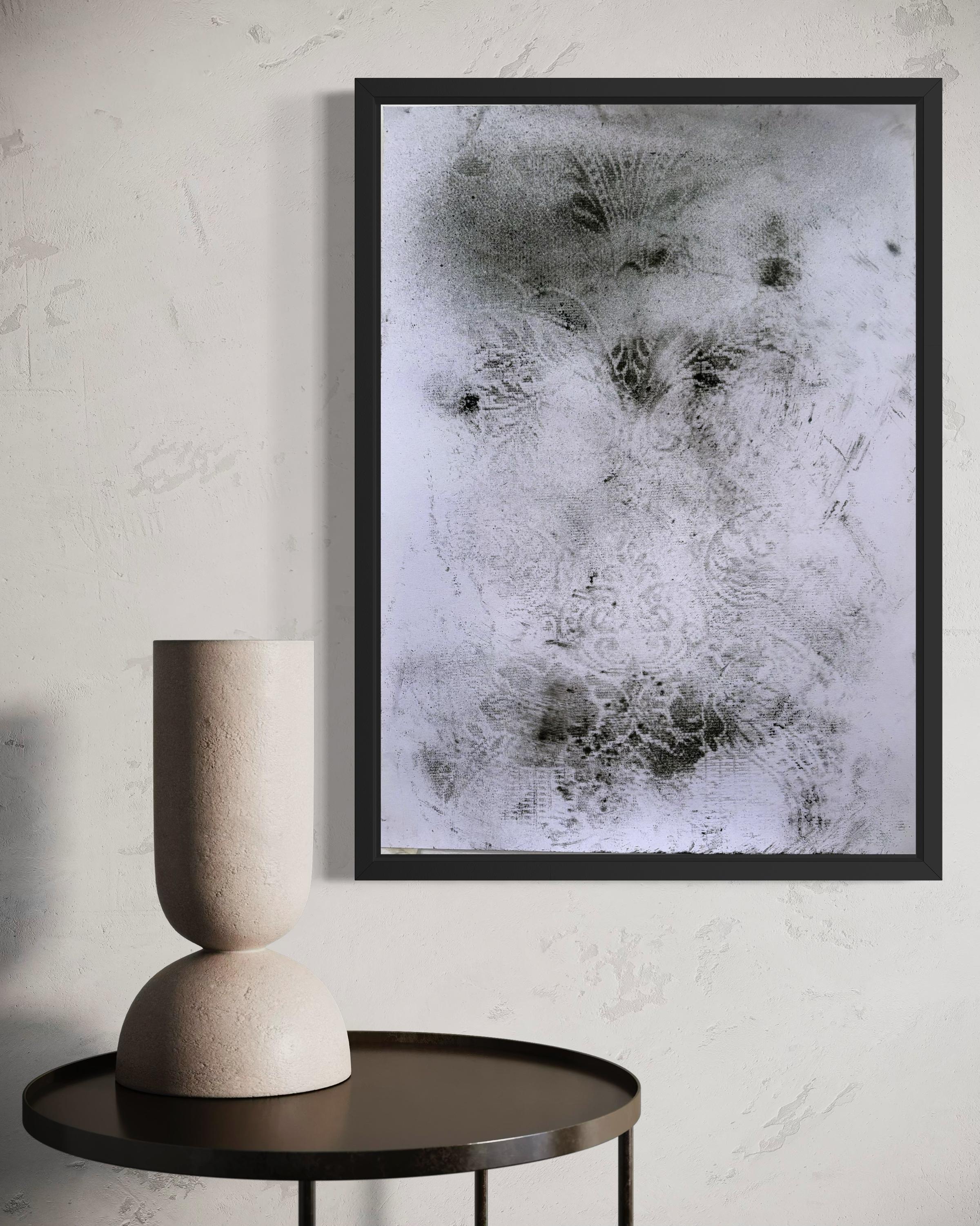 Frammento, Zeichnung - Vintage Interieur Muster abstrakte Zeichnung große Größe im Angebot 7