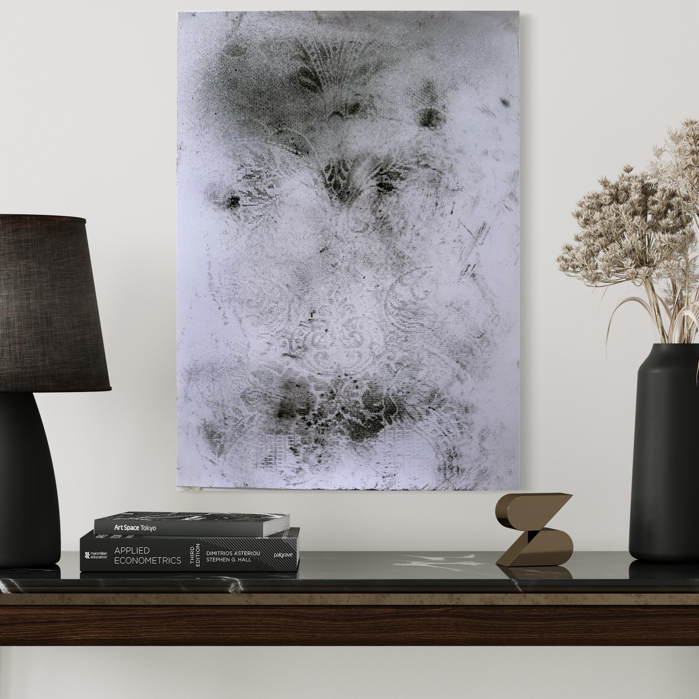 Frammento, Zeichnung - Vintage Interieur Muster abstrakte Zeichnung große Größe im Angebot 4