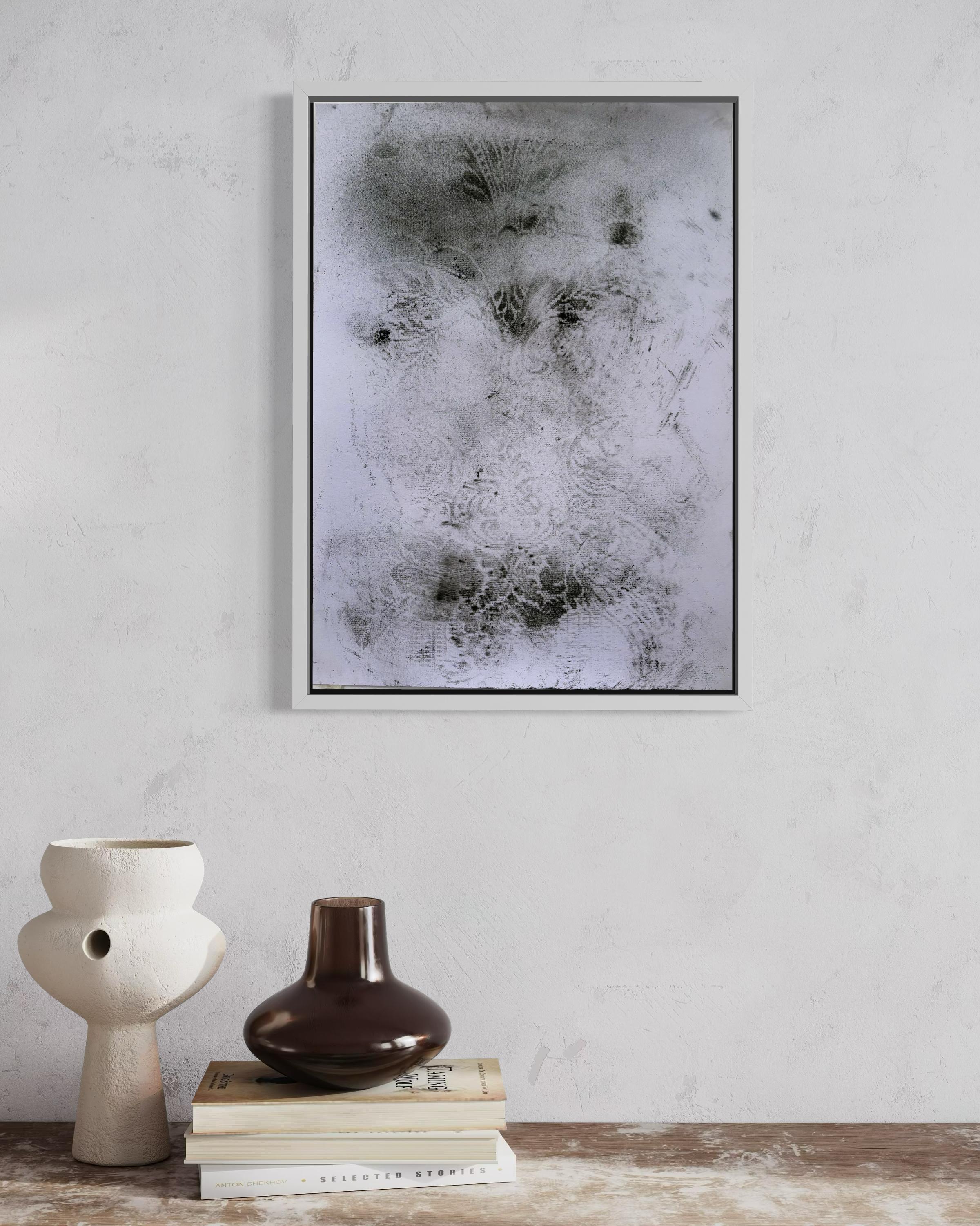 Frammento, Zeichnung - Vintage Interieur Muster abstrakte Zeichnung große Größe im Angebot 2