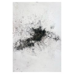 "Traces"  Original Abstract Drawing on Paper  By Marilina Marchica