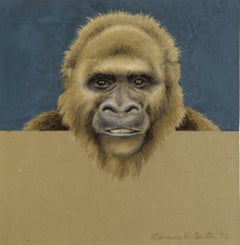 Pappy (Study for Over and Above: Gorilla), Mid-Century Figurative Drawing