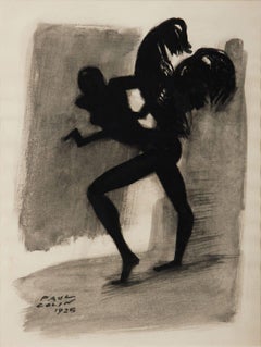 Peinture du début du 20e siècle de Joséphine Baker par le maître illustrateur Paul Colin