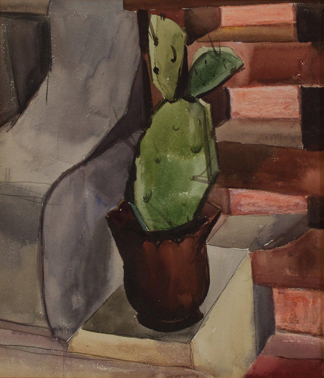 Cactus (Messico), Natura morta cubista dei primi del Novecento, opera di un'artista di Cleveland