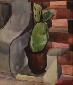 Cactus (México), Bodegón cubista de principios del siglo XX por Mujer Artista de Cleveland