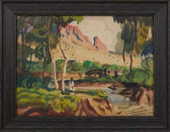 Landscape Drawings and Watercolors