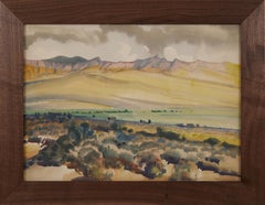 Flats Near Pueblo Isleta, New Mexico, 20th Century Western Landscape