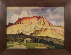 Red Cliffs & Hogan, Arizona, Paisaje montañoso occidental de principios del siglo XX