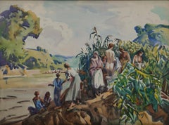 Eck des Frauenzimmers, am Fluss Cuyahoga, Anfang des 20. Jahrhunderts Landschaft