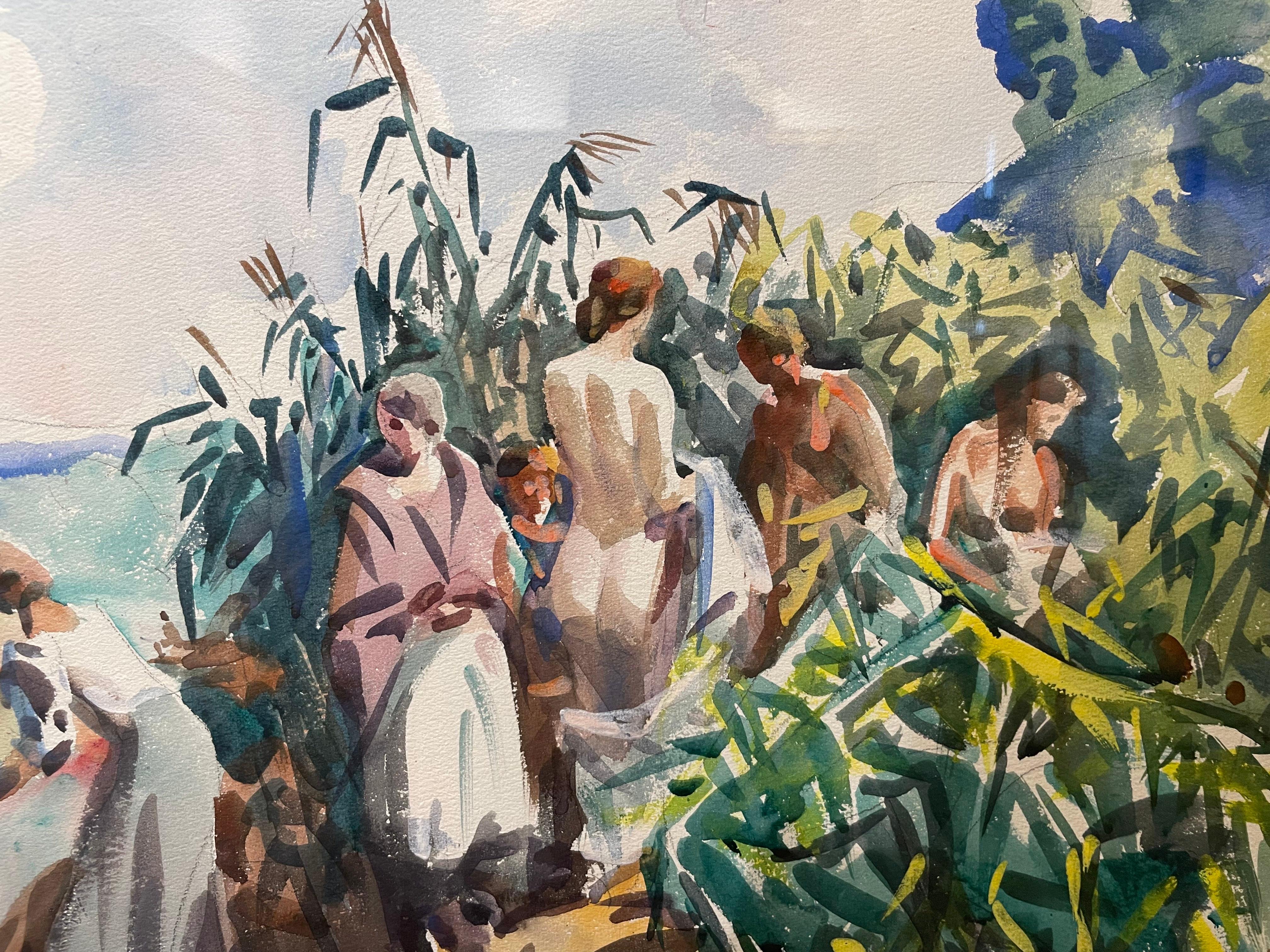 Eck des Frauenzimmers, am Fluss Cuyahoga, Anfang des 20. Jahrhunderts Landschaft im Angebot 4