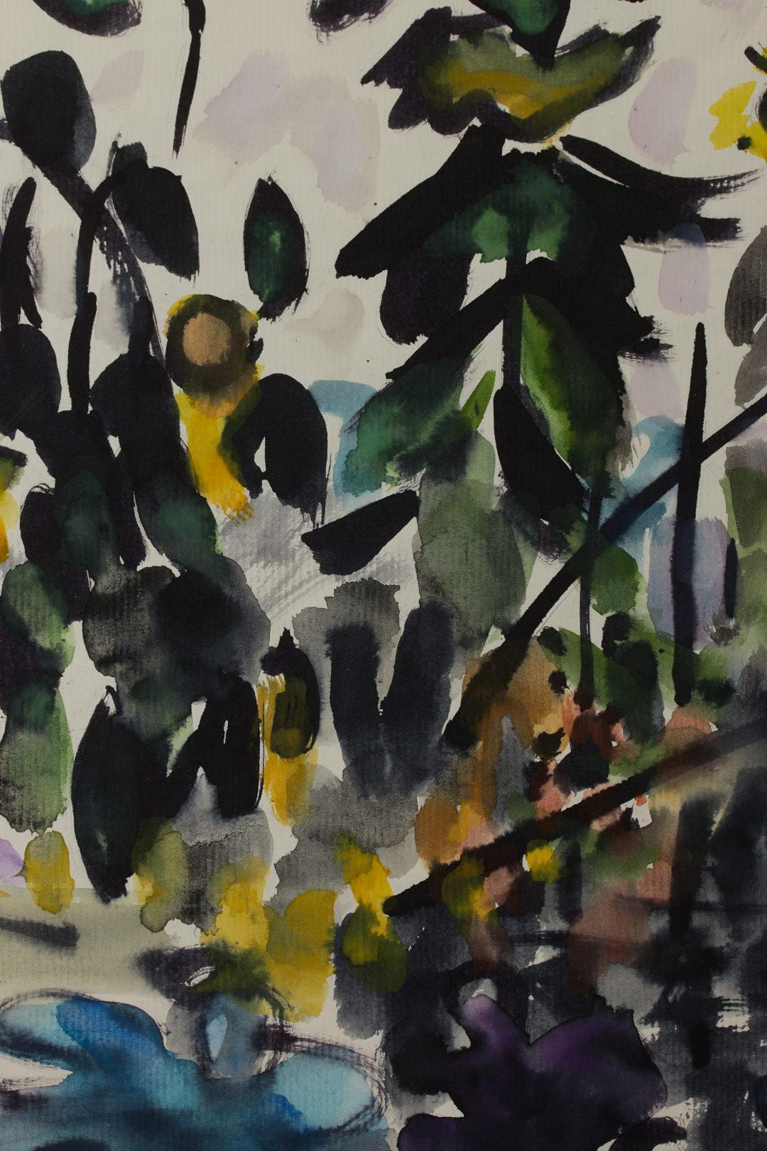 Work sold to benefit the CLEVELAND INSTITUTE OF ART

Joseph B. O’Sickey (American, 1918–2013)
Sunflowers in Field
Watercolor on paper
Signed lower left
12.5. x 19 inches

Joseph O'Sickey, born in Detroit in 1918, was a painter and teacher throughout