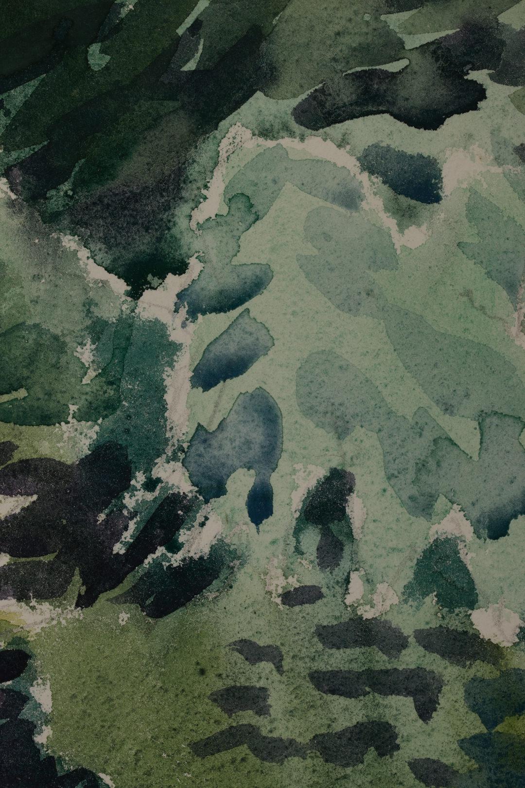 Sommerbäume, Landschafts-Aquarellgemälde des 20. Jahrhunderts des Künstlers aus Cleveland im Angebot 2