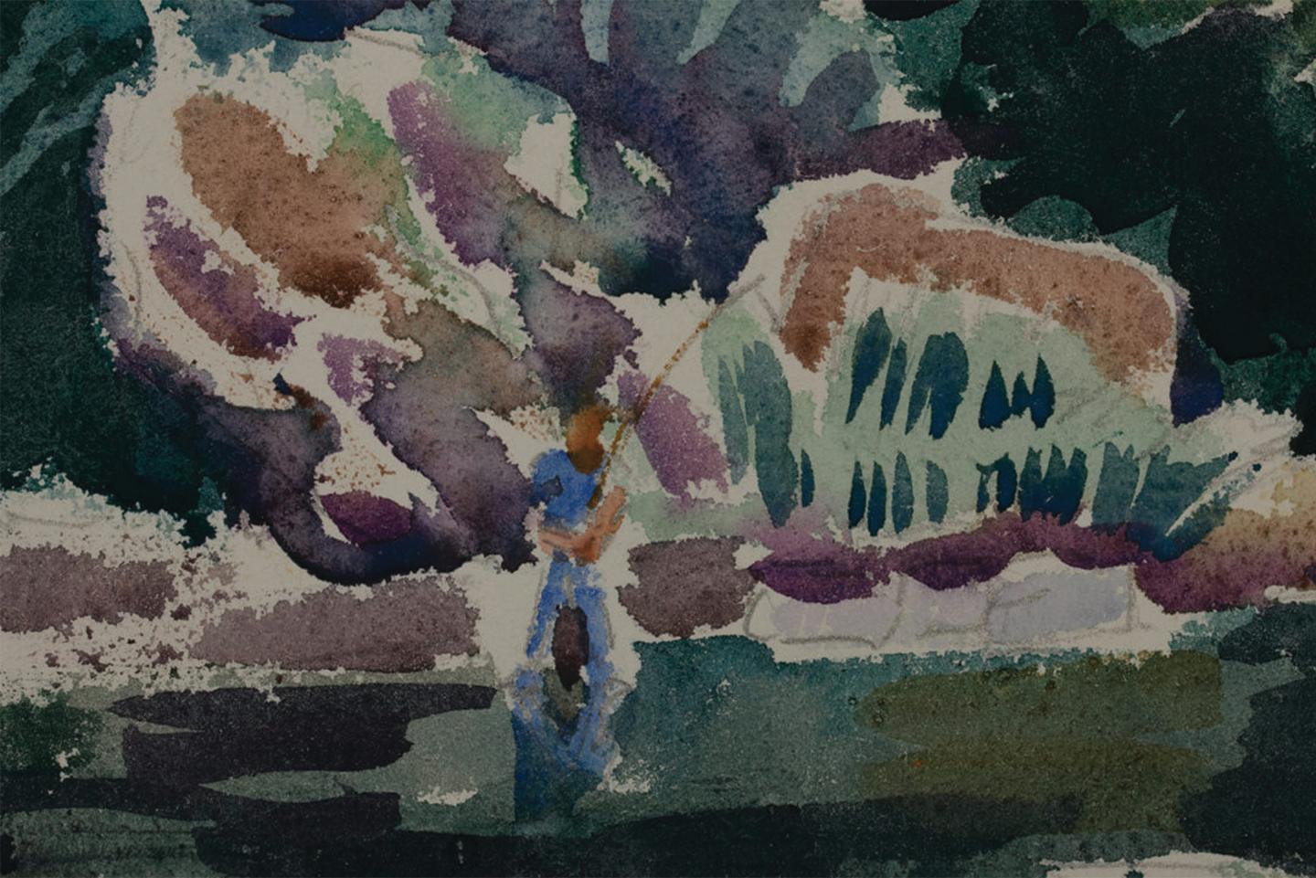 Work sold to benefit the CLEVELAND INSTITUTE OF ART

Joseph B. O’Sickey (American, 1918–2013)
Summer Trees
Watercolor on paper
Signed lower right 
11.5 x 15.5 inches

Joseph O'Sickey, born in Detroit in 1918, was a painter and teacher throughout his