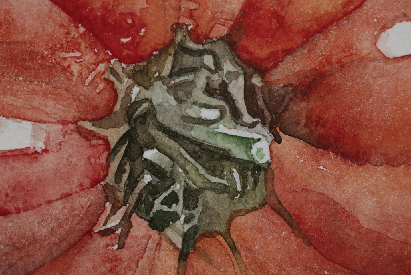 George Mauersberger (American, 20th Century)
Veg 2, 2004
Watercolor on paper
9 x 12 inches
13 x 16 inches, framed

George Mauersberger completed the foundations program at Pratt Institute in Brooklyn, NY in 1974. He received a Bachelor of Fine Arts