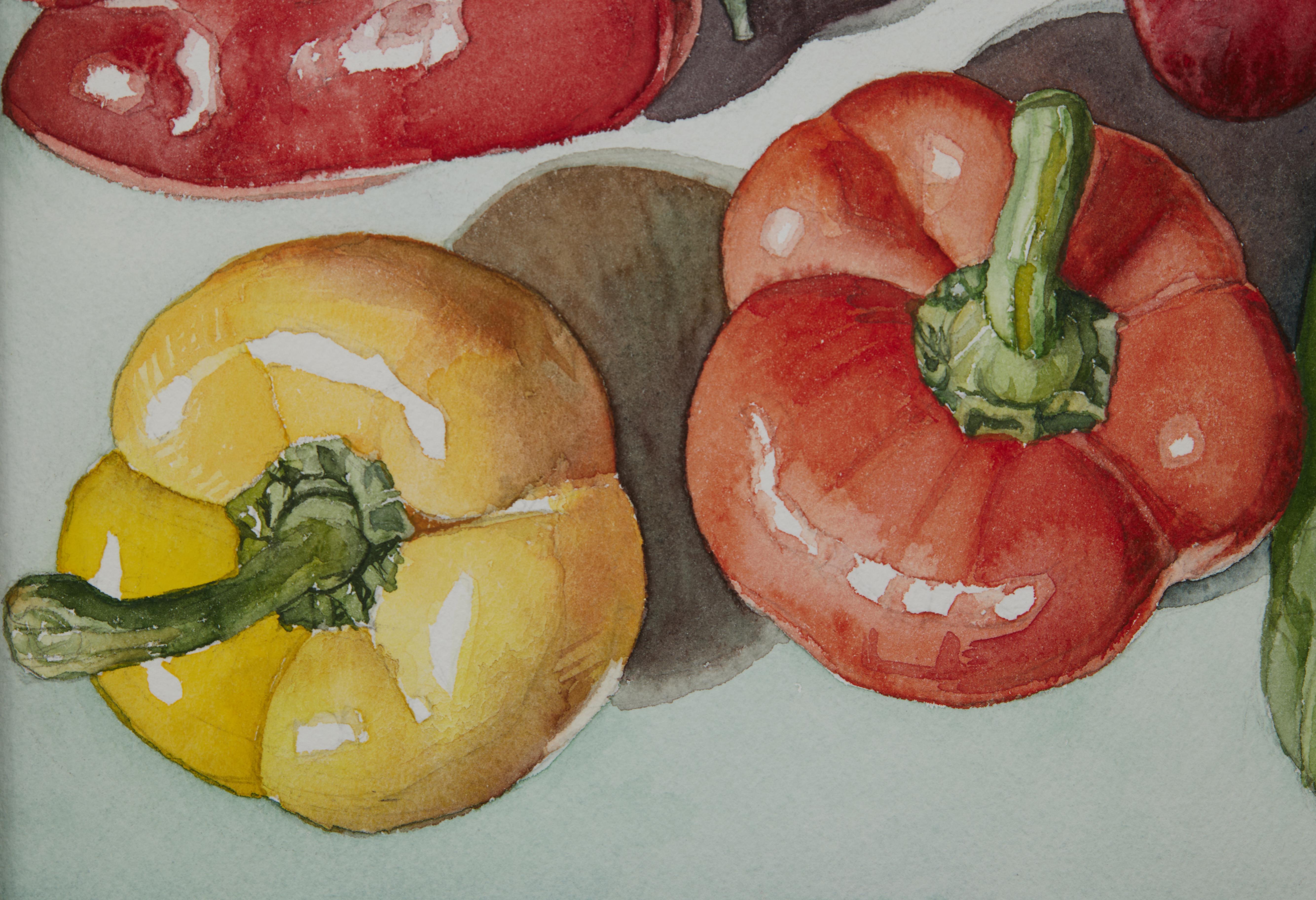 George Mauersberger (American, 20th Century)
Veg 7, 2004
Watercolor on paper
9 x 12 inches
13 x 16 inches, framed

George Mauersberger completed the foundations program at Pratt Institute in Brooklyn, NY in 1974. He received a Bachelor of Fine Arts