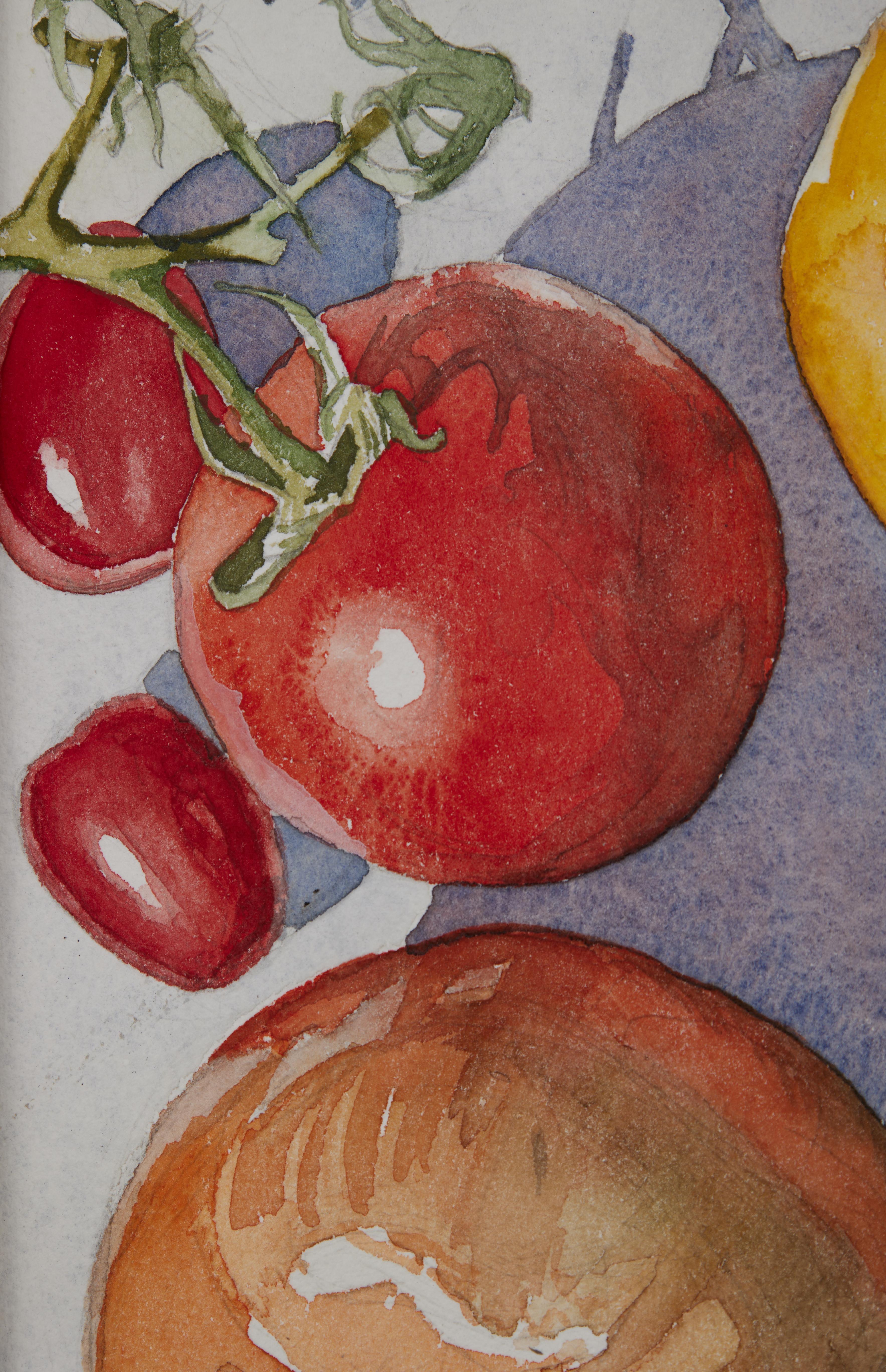 George Mauersberger (American, 20th Century)
Veg 10, 2004
Watercolor on paper
9 x 12 inches
13 x 16 inches, framed

George Mauersberger completed the foundations program at Pratt Institute in Brooklyn, NY in 1974. He received a Bachelor of Fine Arts