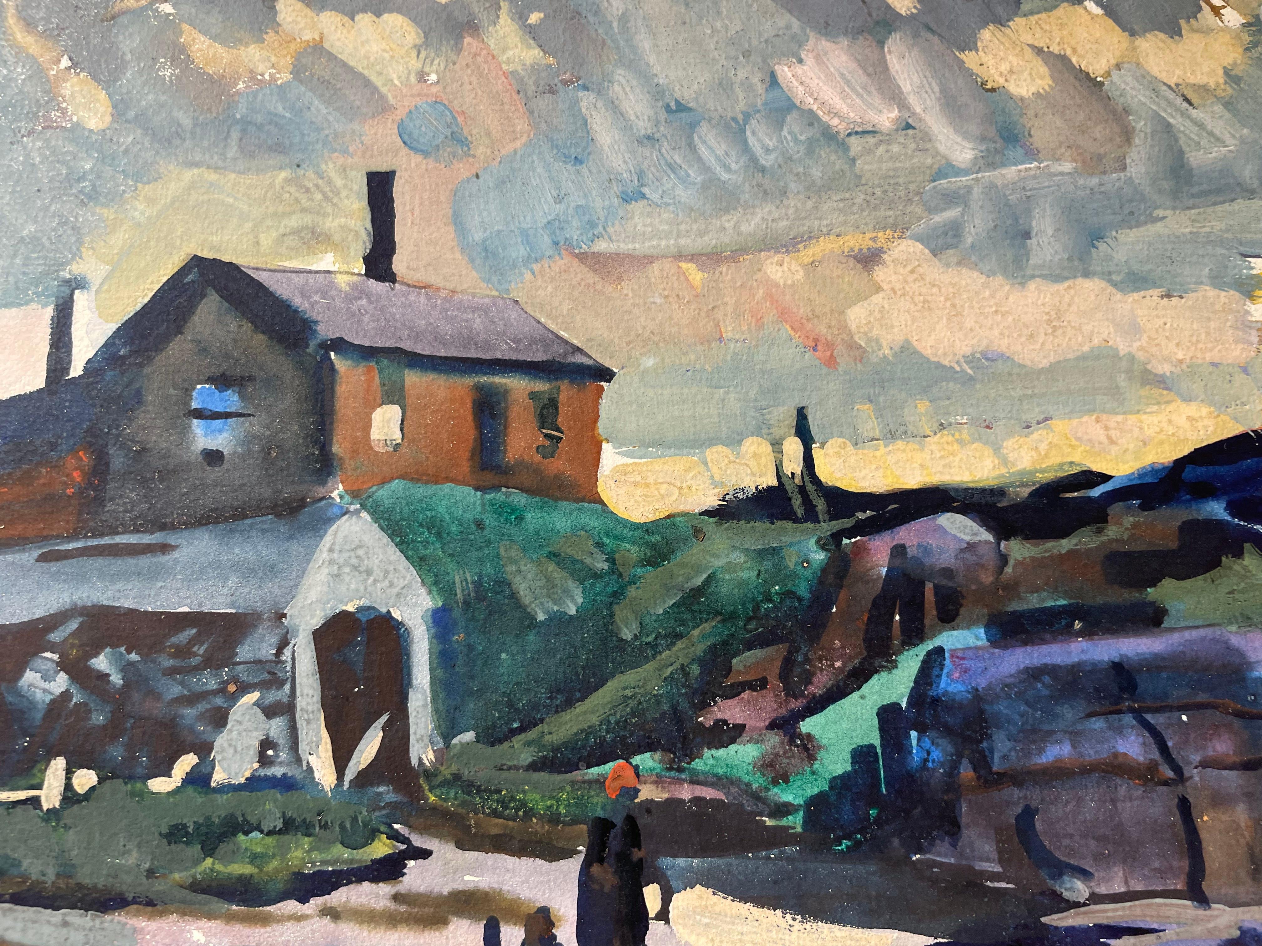 Fisherman's Island, Boothbay, Maine, Landschaftsaquarell des frühen 20. Jahrhunderts im Angebot 9