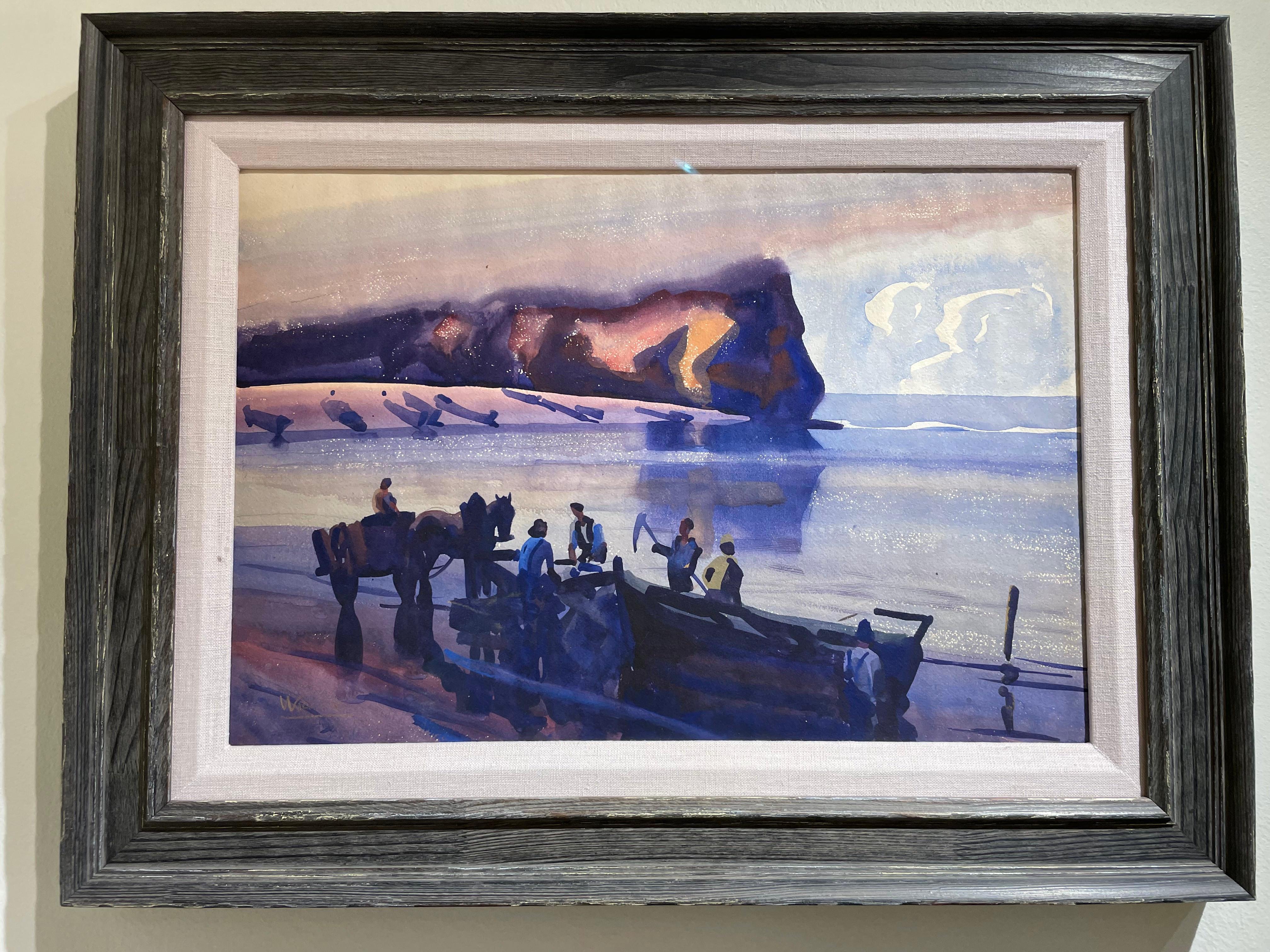 Nebbia su NORTH BEACH, Percé Rock, Gaspé, Canada, inizio XX secolo, Cleveland in vendita 7