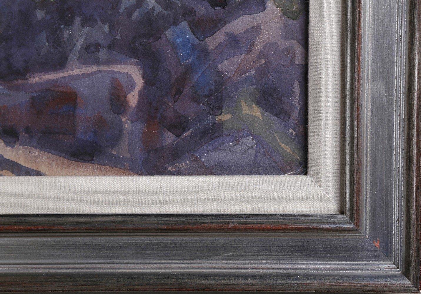 Gilbert's Camp, Pittura occidentale, metà del XX secolo, Artista della Scuola di Cleveland in vendita 2