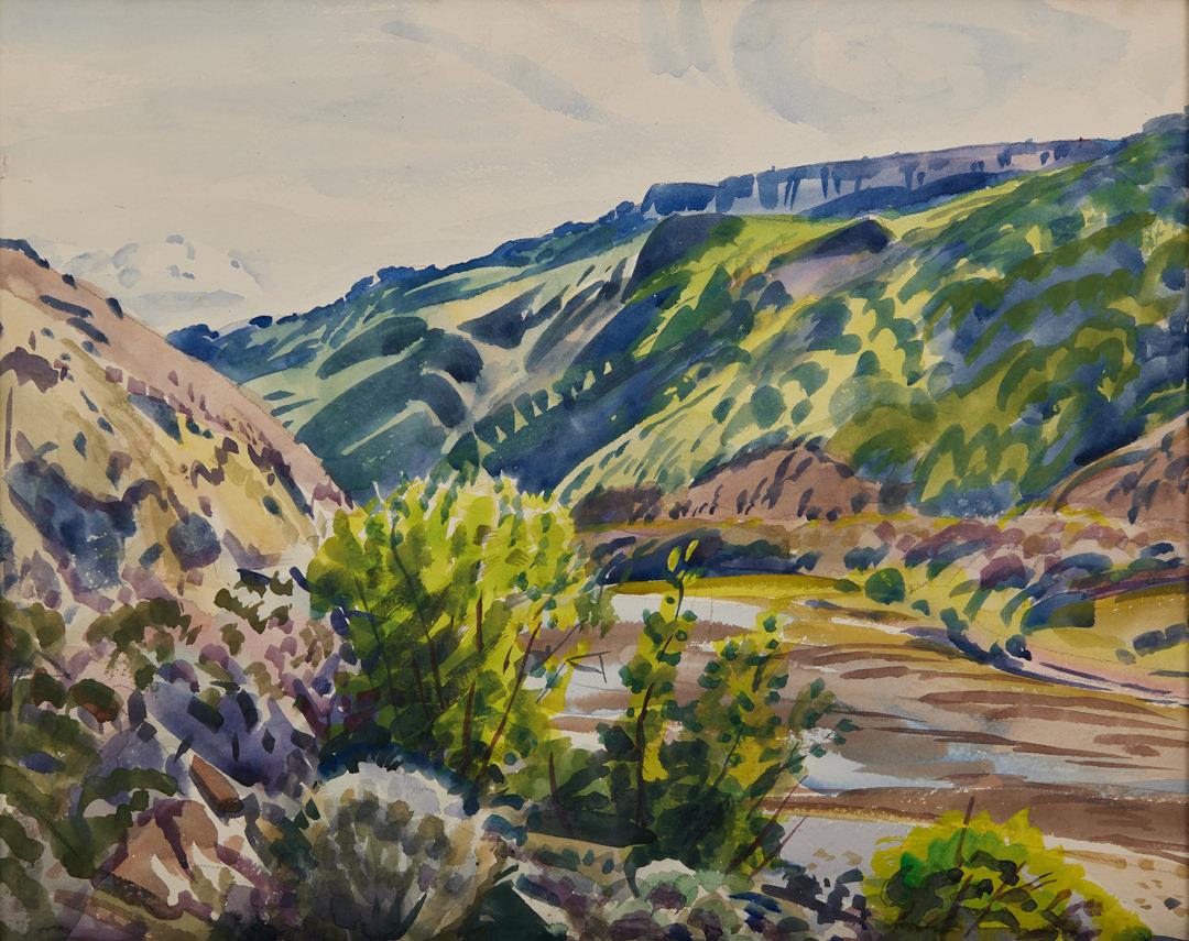 Frank Wilcox Landscape Art - Moraine Valley, Rocky Mountain National Park, Colorado, 20th Century