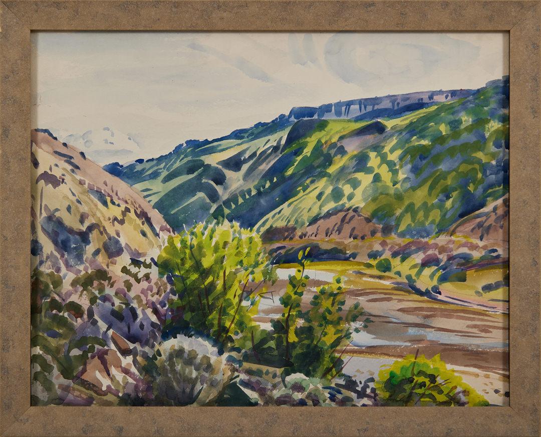 Moraine Valley, Rocky Mountain National Park, Colorado, 20th Century - Art by Frank Wilcox