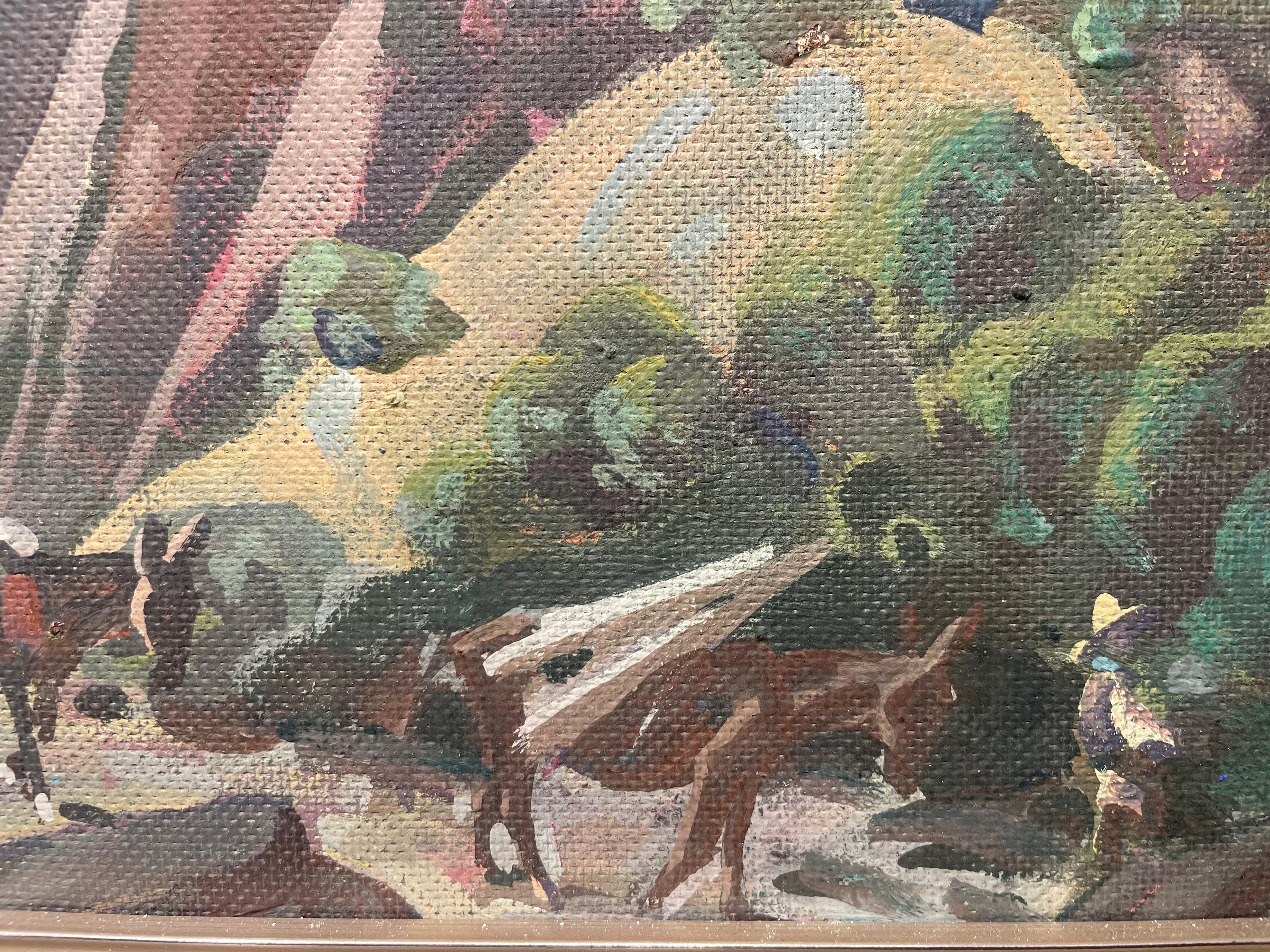 Wagon on the Trail, milieu du 20e siècle, Cleveland School en vente 5